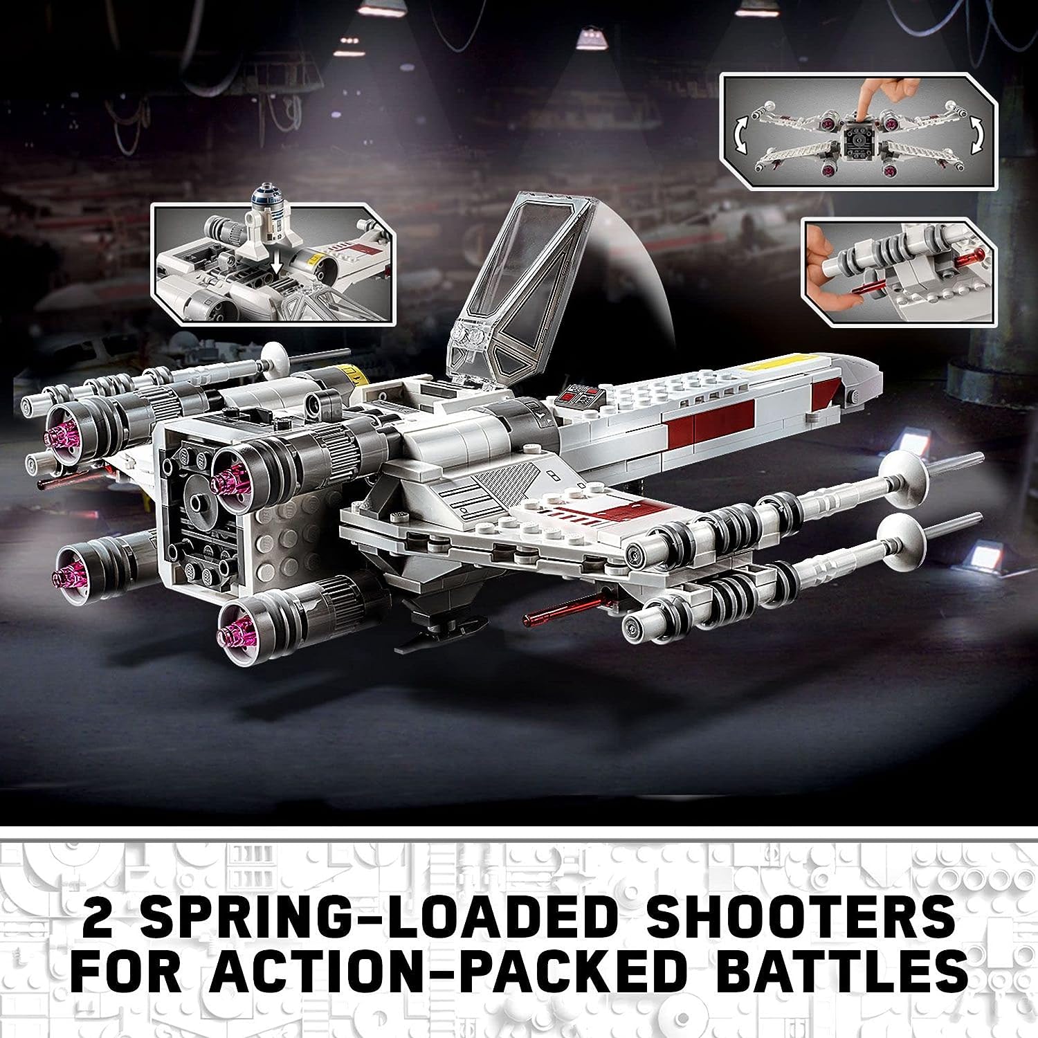 LEGO Star Wars Luke Skywalker's X-Wing Fighter 75301 Building Toy, Gifts for Kids, Boys & Girls with Princess Leia Minifigure and R2-D2 Droid Figure - image 4 of 7