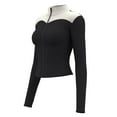 thumbnail image 5 of DAFPZW Women's Lightweight Running Jackets Full Zip Workout Jacket Slim Fit Yoga Athletic Sportswear Tops with Thumb Holes, 5 of 7
