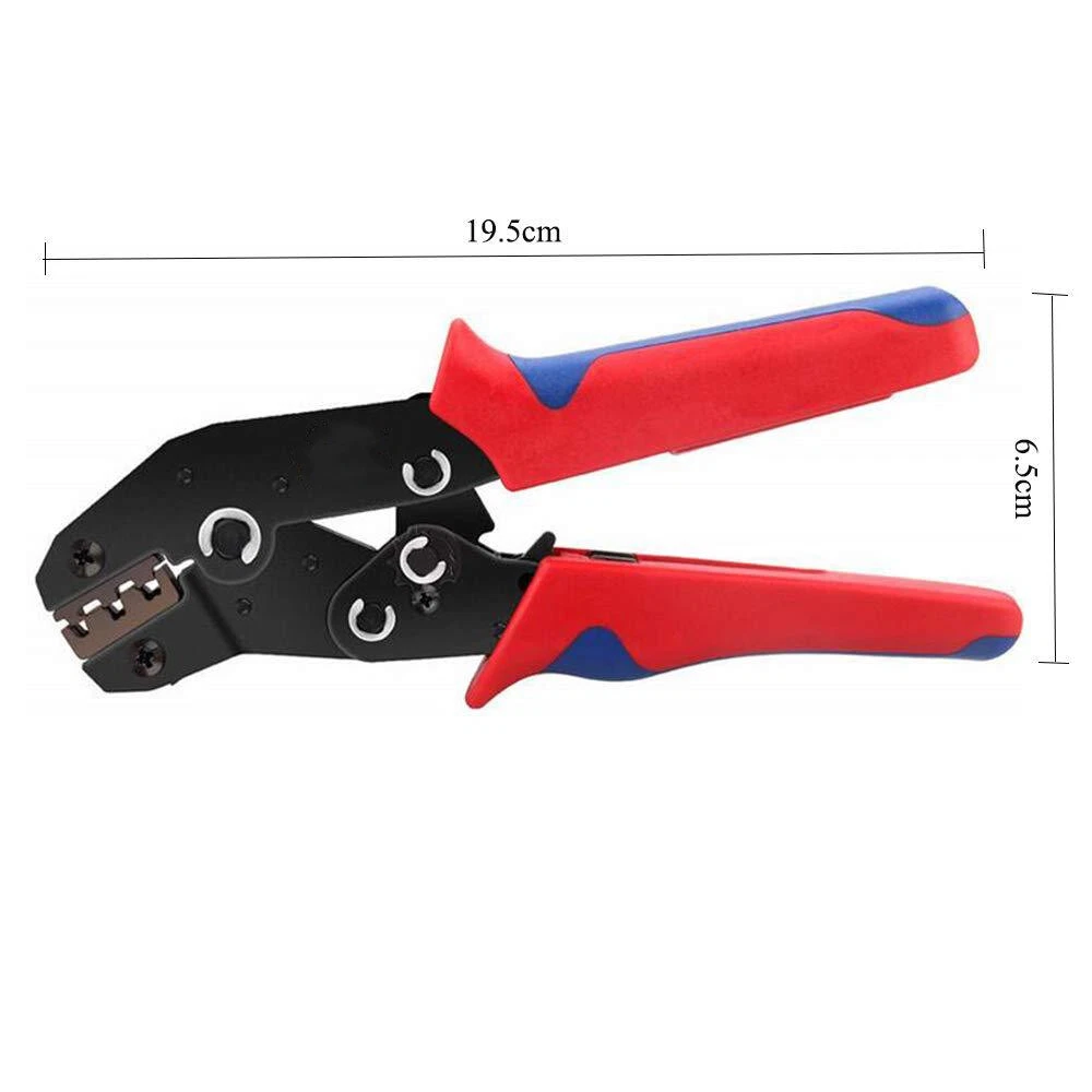 Insulated Ratchet Crimping Pliers Terminal Wire Cable Connector Crimper Tool