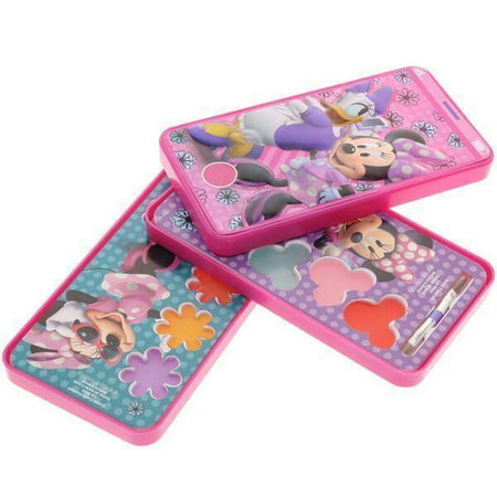 Disney Minnie Mouse Cell Phone Slide Out Lip Gloss Makeup Cosmetic Set Case