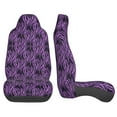 thumbnail image 4 of ZICANCN Car Seat Covers Front Seats Only,Abstract Purple Animal Stripes Automotive Seat Covers Protectors for Cars Trucks Suv 2 Pack, 4 of 8
