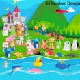 thumbnail image 2 of Gomas de borrar URSKYTOUS Animal, 34 unidades, rompecabezas para fiestas infantiles, 2 of 7