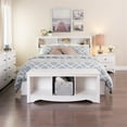 thumbnail image 5 of Prepac Monterey 3-Piece MDF Bedroom Set, White, 5 of 7