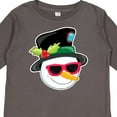 thumbnail image 4 of Inktastic Snowman Head with Sunglasses Boys or Girls Long Sleeve Toddler T-Shirt, 4 of 5