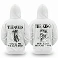 thumbnail image 3 of Lotusprinthandmade Valentine’s Day King And Queen Couple Hoodie 2D S-5XL Multicolor (S) – Valentine Couple Hoodie Set, 3 of 5