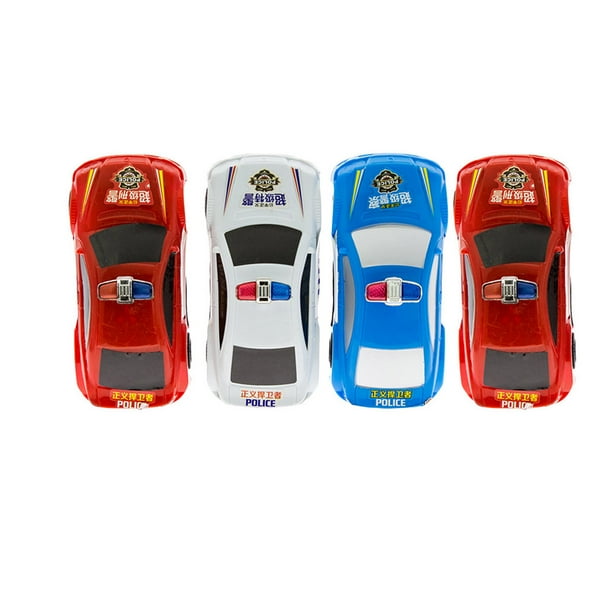 4pcs Pull Back Police Car Toy Simulation Mini Police Car Model Toy