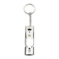 thumbnail image 2 of Silbato de de doble tubo, silbatos de supervivencia con llavero para senderismo, Camping, Kayak, ejercicio de seguridad al , señal plata DYNWAVEMX Silbato de seguridad, 2 of 7