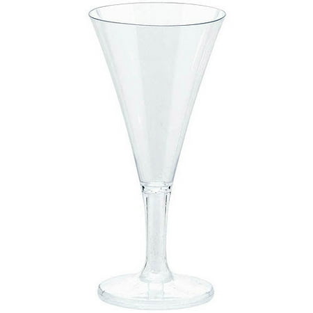 - Stump Printing Clear Mini Champagne Flutes, Set of 20