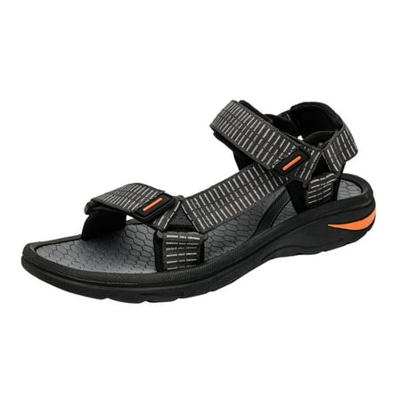 XDDST Dress Sneakers Shoes for Men Flat Sandals Fashion and Comfort Soft Bottom Beach Sandals Soft Sandals