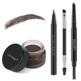 thumbnail image 1 of Kit de lápices para maquillaje y estampado de cejas LAVONE Dark Coffee Pomade, 1 of 8