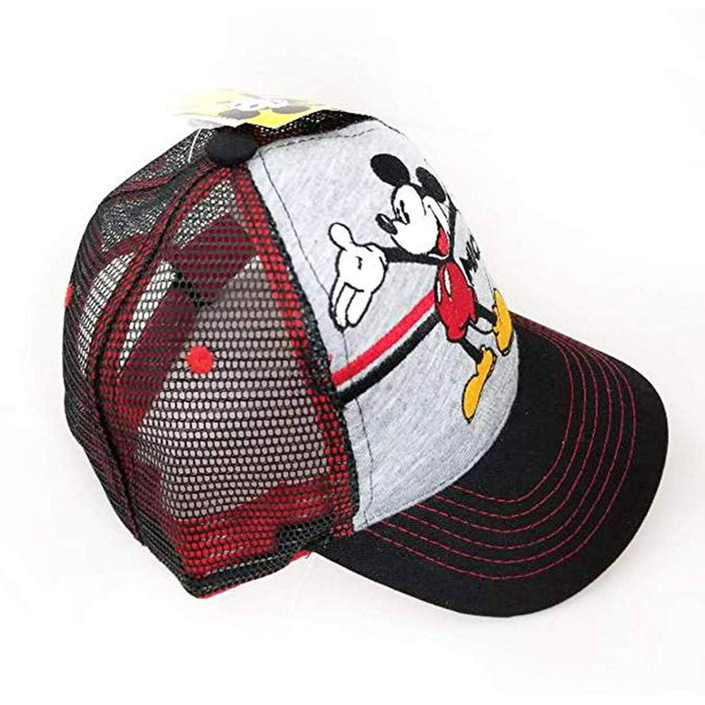 Baseball Cap Disney Mickey Mouse Mesh Gray Cap Kids/Boys New 383623