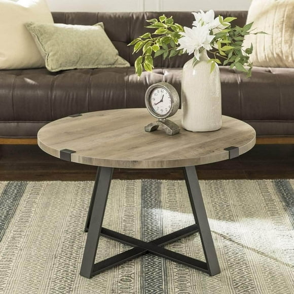 Walker Edison Metal Wrap Round Coffee Table - Available in 3 Colours