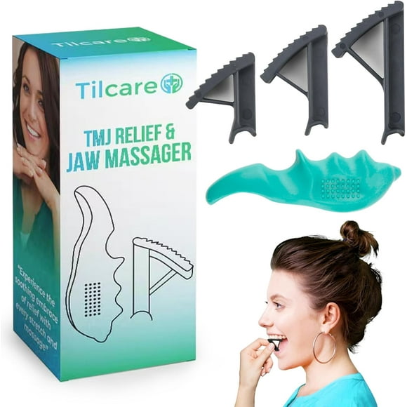 GFDYREE TMJ Relief and TMJ Massager Device by - Best Relief for TMJ Pain, Jaw Pain, Bruxism, Teeth Grinding & Headaches - TMJ Relief Product comes with a Trigger Point Jaw Massager Tool