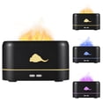 thumbnail image 1 of Amdohai Flame Humidifier Aroma Diffuser Ultrasonic Air Humidifier with 3 Flame Color Auto-Off Protection Mute USB Powered for Home Office Yoga, 1 of 8