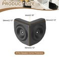 thumbnail image 2 of Uxcell 8 Paquete 2.13" x 2.13" Protectores de Esquinas para Altavoces, Protector de Ángulo Recto de Plástico para Altavoces de Gabinete, Amplificador de Guitarra, Altavoces de Escenario, Negro, 2 of 6
