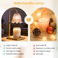 thumbnail image 5 of VAVSEA Candle Warmer Lamp with Stepless Dimmable & Timer, Height Adjustable Wax Warmer with 2 Bulbs for Home Room Decor, Gifts for Christmas, Housewarming, 5 of 8
