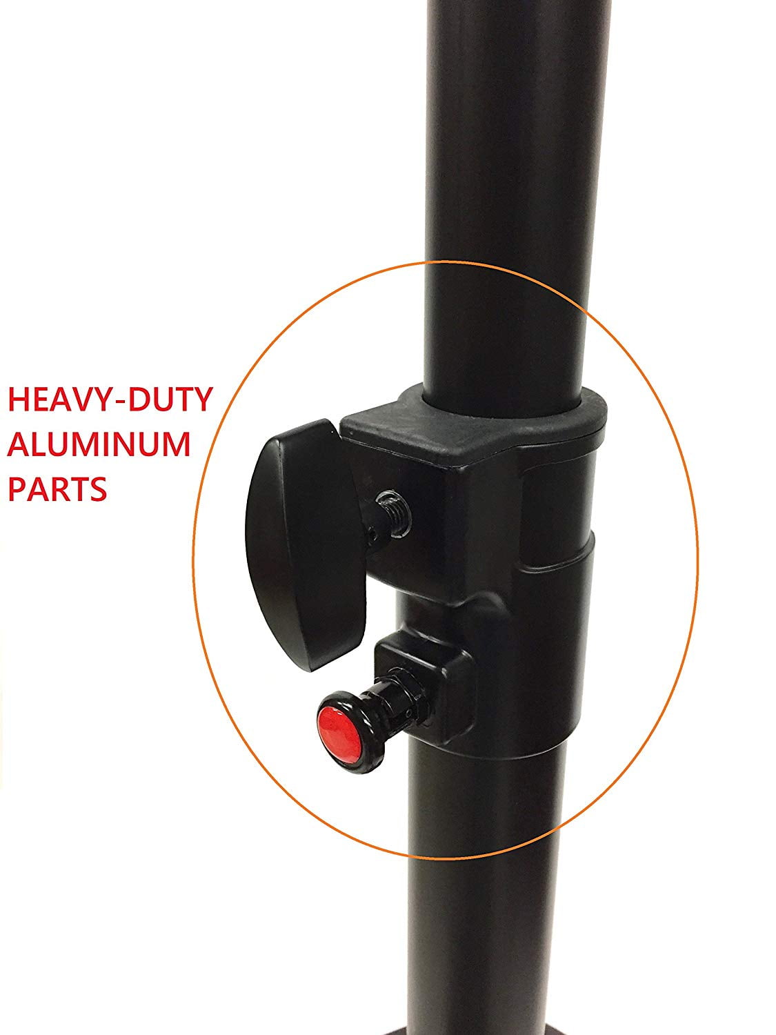 Tripod DJ PA Speaker Stands Push Button Air Raising System Metal Parts 2 CedarsLink Pair