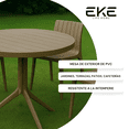 thumbnail image 3 of Mesa Redonda de Exterior de PVC Tipo Bistró para Jardín, Terraza y Cafetería – EKE Life Home, 3 of 5