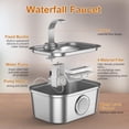 thumbnail image 6 of Ultra-Quiet 3.5L Stainless Steel Pet Water Fountain with 6-Stage Filtration, Smart Window & Anti-Dry Burn Pump for Cats and Dogs (Includes 4 Filters), 6 of 7