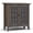 Farmhouse Grey, variant on Simpli Home Bedford 32 inch Wide Solid Wood Transitional Low Storage Media Cabinet in Dark Tobacco Brown