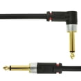 thumbnail image 3 of Mediabridge Ultra Series Right Angle Guitar Instrument Cable (6 Feet) - 1/4 Inch Right Angle to 1/4 Inch Straight (Part# MC-14R-14S-6 ), 3 of 4