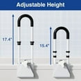 thumbnail image 2 of Adjustable Bathtub Safety Rail: Shower Grab Bar Handle for Seniors, Elderly, and Disabled, 14–18 Inch Height Range, Bathroom Safety Bars with Non-Slip Grip, Supports 300 lbs, 2 of 8