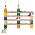thumbnail image 3 of Hape: Quadrilla Basic Coding Set - 102 pc Wooden Marble Run Construction, Block & Marble Building Set, Customizable Build, STEM Toy, Kids Ages 6+, 3 of 6