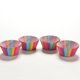 thumbnail image 4 of 300 piezas de moldes de papel para cupcakes con diseño de arcoíris de chocolate, para hornear pasteles y muffins., 4 of 7