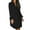 Black, variant on WENWU Dress for Women V Neck Long Sleeves Solid Color Flowy Casual Summer Dresses Fitted Dresses for Women Casual Summer Casual Summer Dresses