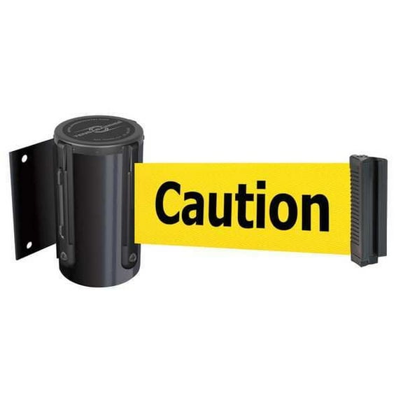 Tensabarrier Belt Barrier, Black,Belt Color Yellow 896-STD-33-MAX-NO-YAX-C