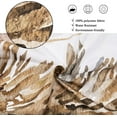 thumbnail image 4 of Boho Shower Curtain, Beige Blush Brown Watercolor Floral Plants Painting Farmhouse Bathroom Curtain Home Decor Waterproof Fabric Machine Washable with 6PCS Hooks,36" Wx72 L, 4 of 6