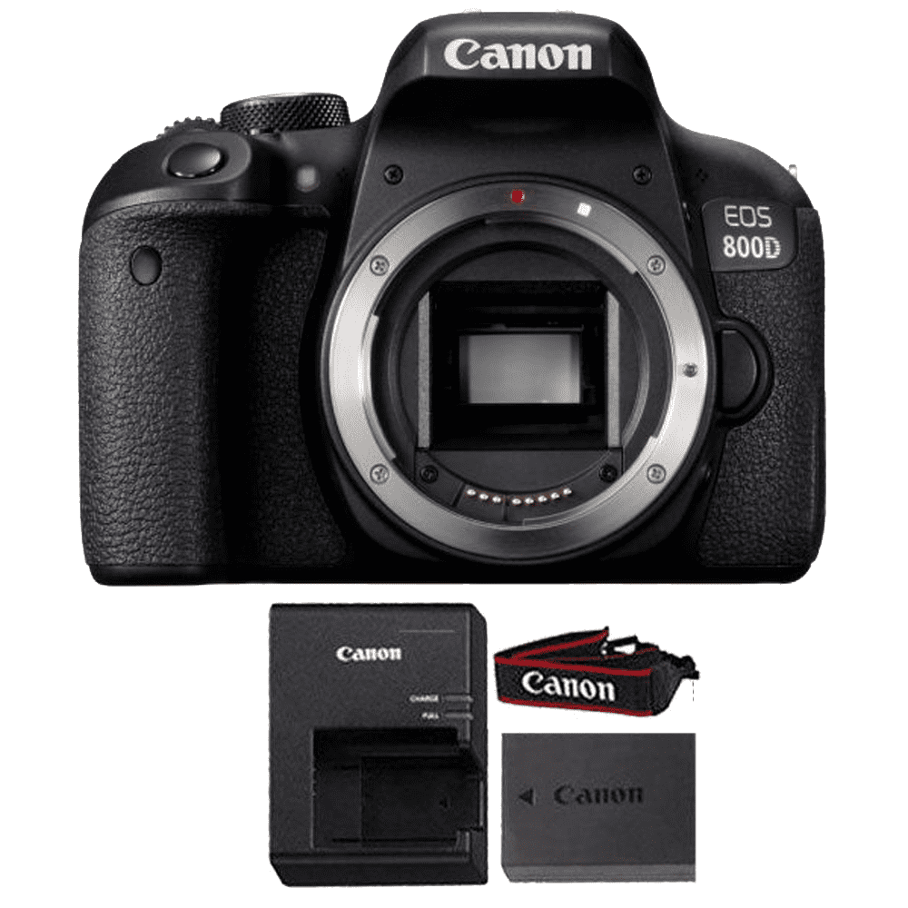 Elektricien oplichter Immoraliteit Canon EOS Rebel 800D / T7i 24.2MP Wifi NFC Digic 7 CMOS Digital SLR Camera  Body ONLY Black - Walmart.com