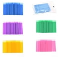 thumbnail image 3 of 100pcs Double Head Disposable Swab Fiber Buds Plastic Sticks Eyebrow Eyelash Make Up Tools, 3 of 7