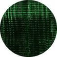 thumbnail image 1 of Ahgly Company Indoor Round Abstract Green Modern Area Rugs, 6' Round, 1 of 4