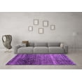 thumbnail image 3 of Ahgly Company Indoor Rectangle Abstract Purple Modern Area Rugs, 2' x 4', 3 of 4