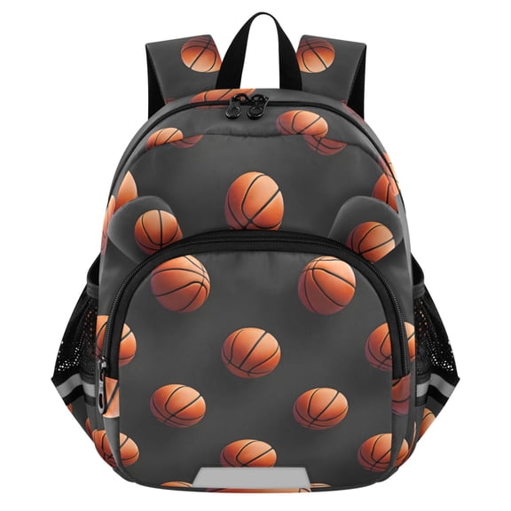ALAZA 3d Basketballs Mini Backpack School Bookbag Age 3-7 Medium