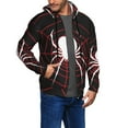 thumbnail image 2 of Vsdgher Spider On The Web Mens Hoodies Zip Hoodie, Hoodies for Men, Zip-up Hooded Sweatshirt-Medium, 2 of 5