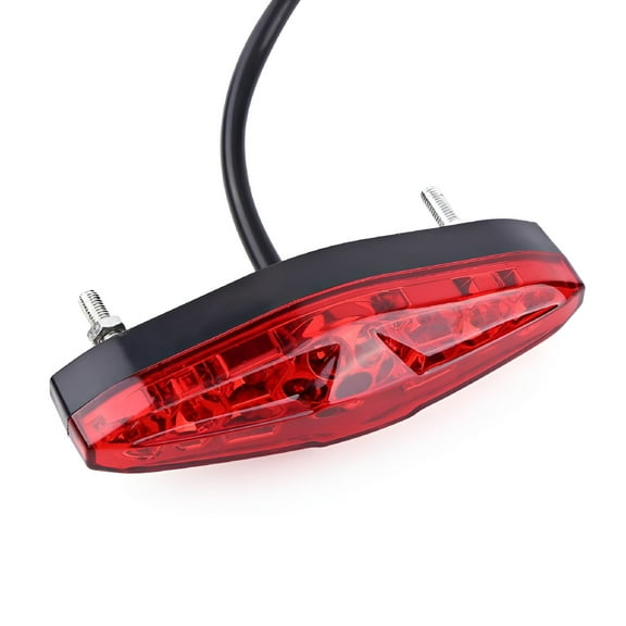 MELIVO 12V 15 LED Motorcycle Brake Stop Running Tail Light Rear Light ATV Dirt Bike Universal