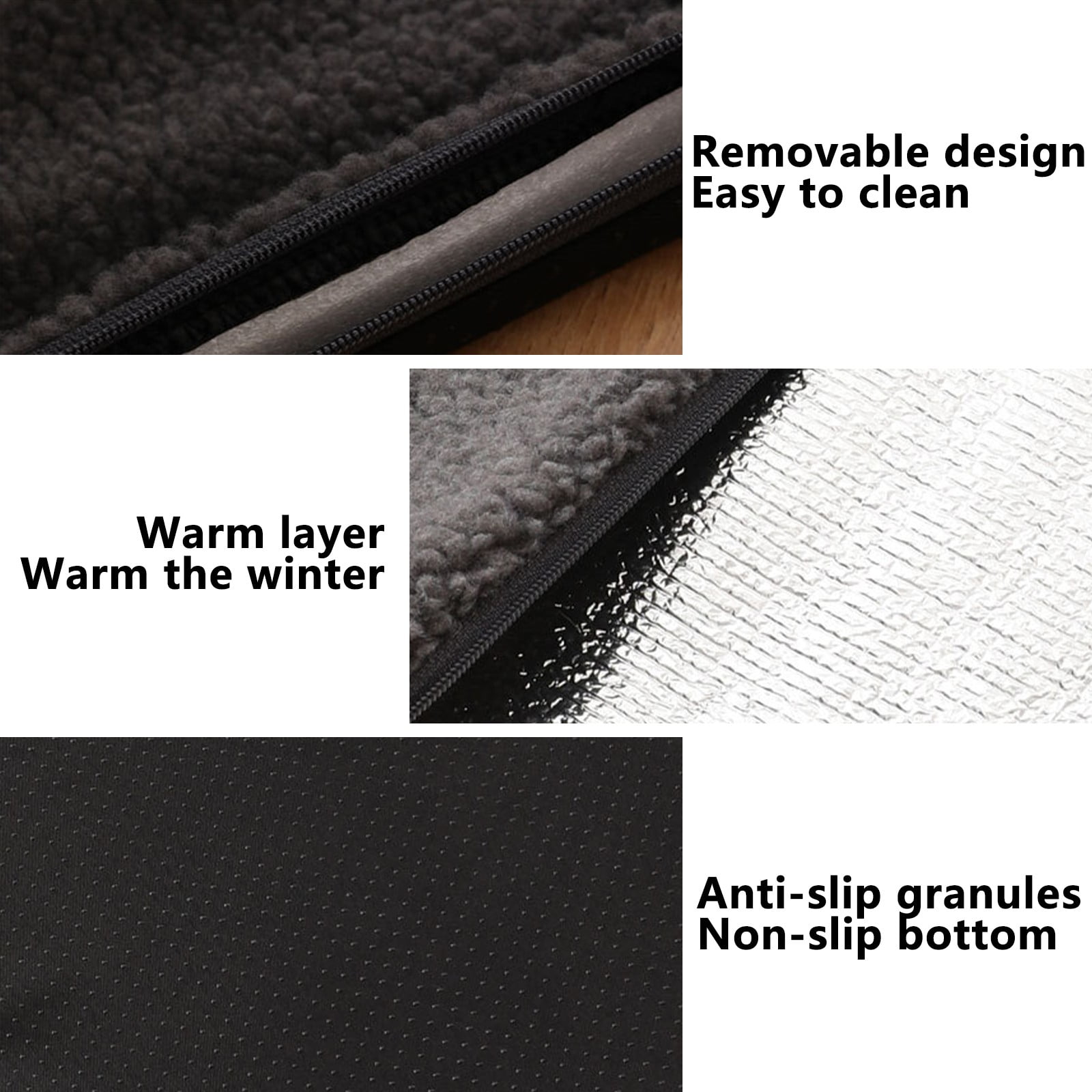 Winter Self-Warming Pet Mat for Cats & Dogs - Extra Warm Thermal Pet Bed, Non-Slip Washable Pet Pad, Indoor/Outdoor Self-Heating Pet Bed with Soft Comfortable Surface for Pets’ Warmth