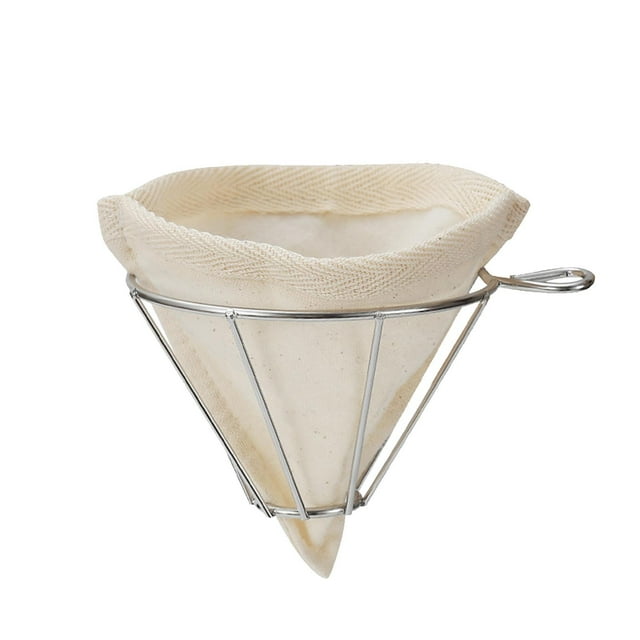 Filtro de café de tela de franela, filtro de tela, filtro de cono de café para acampar