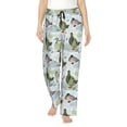 thumbnail image 2 of Lsque Mallard Ducks Wild Birds Print Women's Pajama Pants, Lounge Pant - Comfortable Home Wear,Elastic Waistband, Stylish Design-Large, 2 of 9