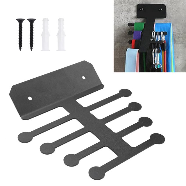 Estante De Almacenamiento Para Bandas De Dominadas, Organizador Multiusos De Equipos De Gimnasio, Estante Resistente, Colgador De Almacenamiento Con Forma De Hueso De Pescado Para