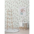 thumbnail image 5 of Seabrook Designs Blush & Spearmint Meadow Floral Trail Prepasted Wallpaper, 5 of 11