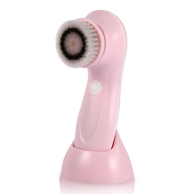 Cepillo De Limpieza Facial Azul De Limpieza Que Ahorra Energía, Limpiador Facial Rosado, Para Mujeres De Limpieza Facial