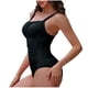 thumbnail image 4 of Trajes de baño de una pieza para mujer, traje de baño de bikini con tirantes y espalda descubierta de color liso para mujer, 4 of 7