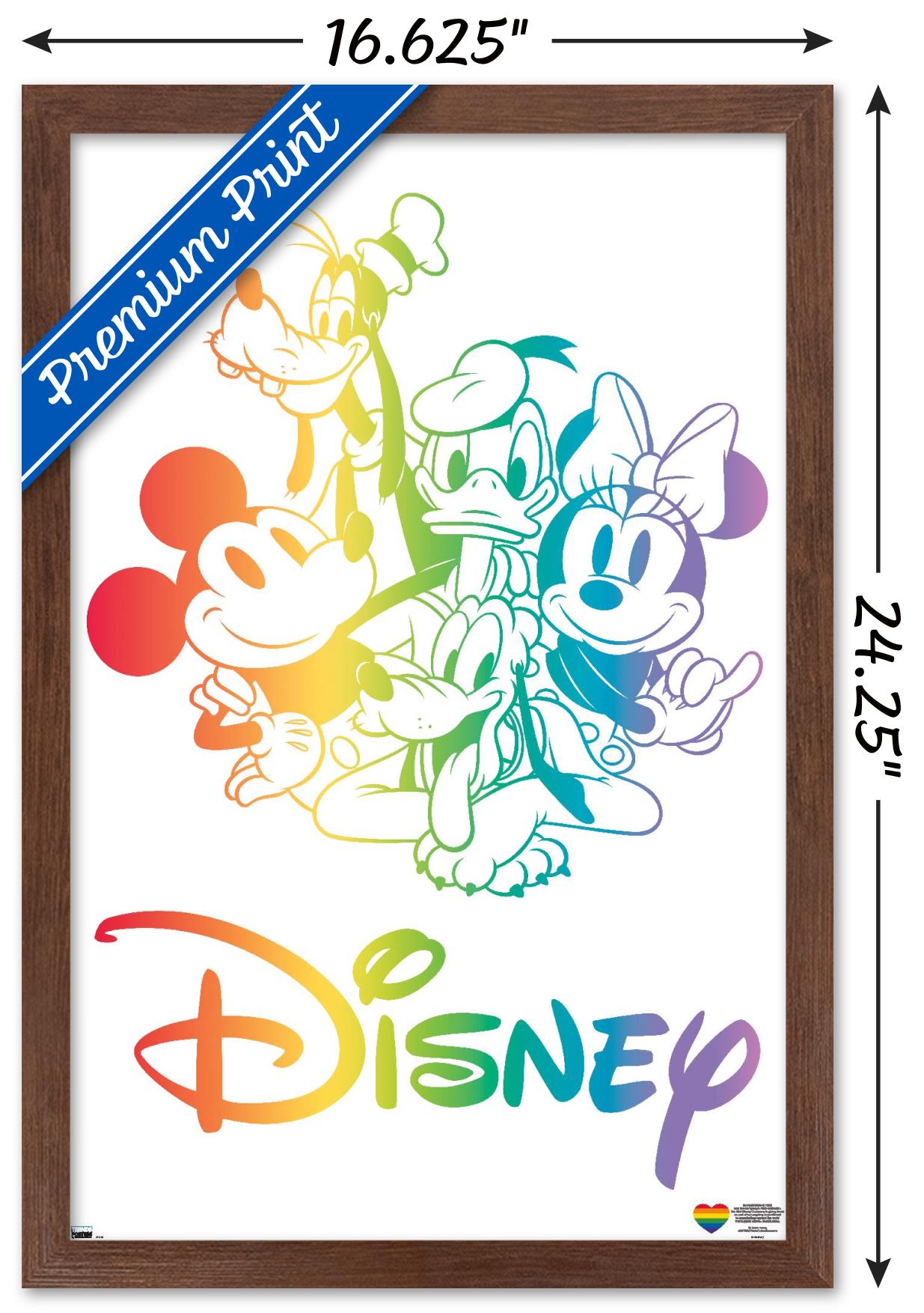 Disney Mickey Mouse - Pride Wall Poster, 14.725" x 22.375" Framed