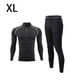 thumbnail image 3 of Minnieouse Ropa deportiva para hombre, traje deportivo para correr, ejercicio, gimnasio, traje deportivo elástico transpirable, chándal con cremallera de Pijama Verde negro SG Minnieouse AP013099-15B, 3 of 6