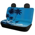 thumbnail image 2 of Uourmeti Blue Palm Tree Print Car Seat Covers 3 Pieces Car Seat Covers Full Set Auto Decor Easy to Install Suitable for Truck Cars, 2 of 10