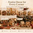 thumbnail image 3 of 3D Christmas House Diamond Painting Kits for Adults, 3D Pearl Diamond Painting Art Kit with LED Light Wooden Christmas Ornament, DIY Holiday Craft Decor for Home Tabletop Decoration, 3 of 6