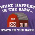 thumbnail image 3 of CafePress - What Happens In The Barn Dark T Shirt - Men's Classic Graphic Cotton T-Shirt, 3 of 4
